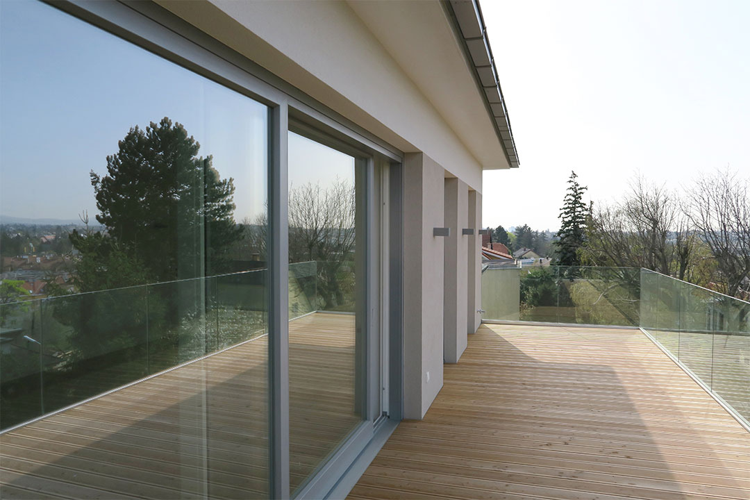 Holz-Alu Fenster HS Kiefer Grau Stuttgart